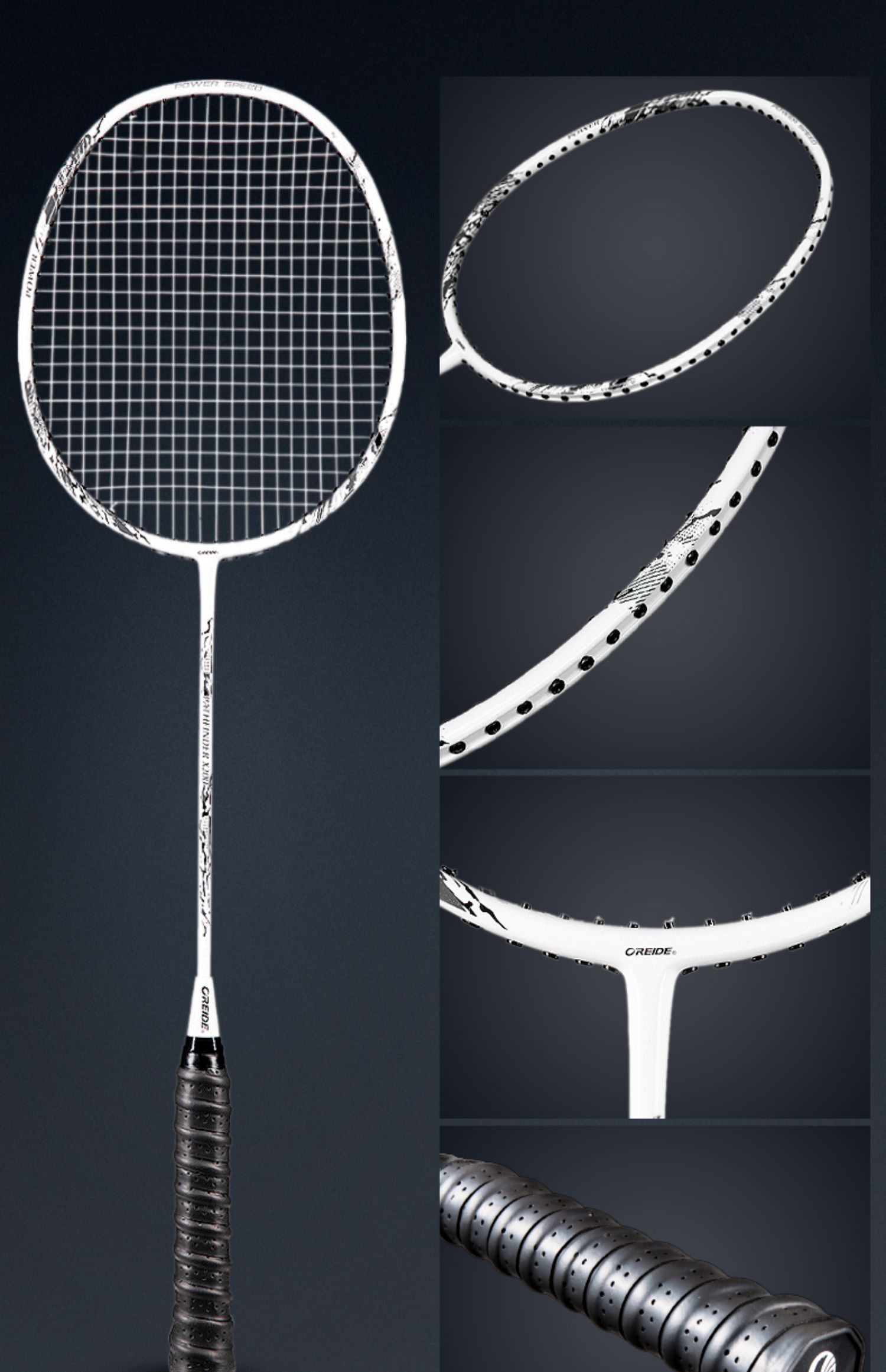 正品欧雷德羽毛球拍碳素纤维双拍套装超轻耐用型耐打单拍进攻型全