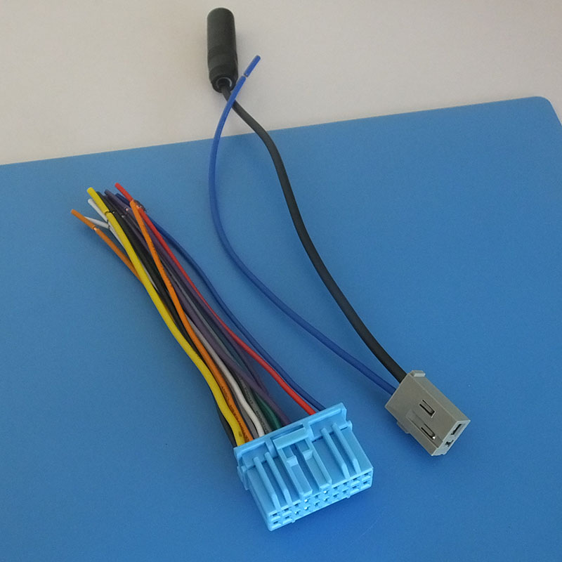 本田飞度理念汽车cd机尾线插头电源线带收音天线插头改家用专用线