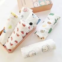 Non-fluorescent Newborn Baby Baby Baby 2 double layer gauze light soft cotton gauze bath towel holding towel cover