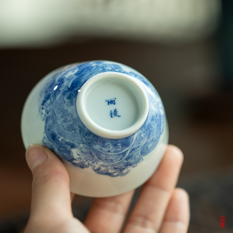After the rain the world April day master cup jingdezhen high temperature ceramic teacups hand - made porcelain cup master