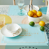 (Isolated 4 fold) Uplant Love Box napkin American European-style Western Dining Mat Waterproof Anti-Oil Stain-free Meals Cloth