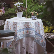 (Solitary product 35 fold) Zai Ai afternoon tea waterproof table cloth American pastoral tablecloth is not returned
