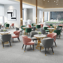 Net red milk tea shop one table four chairs combination Cafe dessert shop bar casual restaurant sales department talks table and chairs