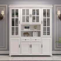 American country solid wood wardrobe Ash wood simple bedroom cloakroom overall wardrobe custom solid wood villa furniture