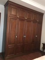 Wardrobe Sliding door Sliding door Solid wood wardrobe Whole house custom whole wardrobe American European whole wardrobe