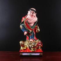New 12-inch bangs god statue Bangs hai play golden toad Taoist prayer resin FRP zhao cai wealth ornament