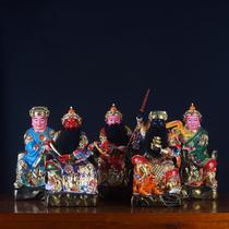 Five-way God of Wealth Southeast Northwest Middle Road God of Wealth Zhao Gongming resin quality god statue 12 16 inches