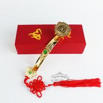 New Year auspicious ruyi gift Buddha statue Dharma Instrument Taoist alloy Ruyi Land Gong Maitreya Buddha Wealth God Accessories