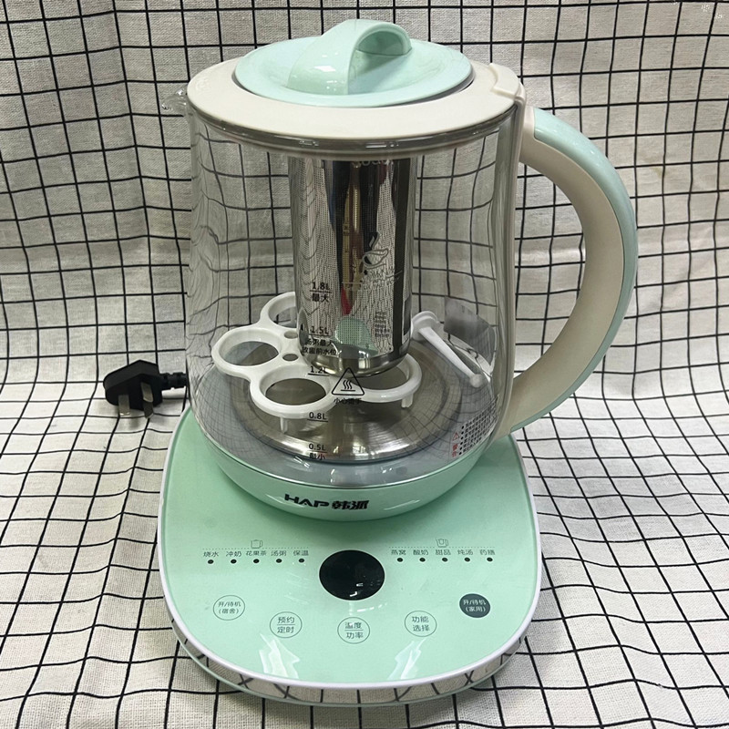 Han Sends Cards Health pot Number of display electric cooking teapot boiling water teapot 1 8L cooking tea machine 304 steel heating pan electric water-Taobao