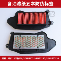 Applicable to New Continent Honda SDH110T EFI E-shadow E-rhyme NS125D motorcycle air filter