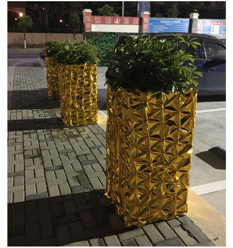 金布烫金布料包柱包树抓皱金布装饰布柱子褶皱楼梯扶手波浪装饰布