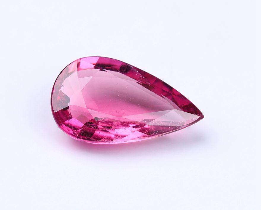 3.08ct 净体粉红碧玺裸石戒面