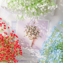 Simulation starry bouquet fake flower plastic flower bedroom living room dining table TV cabinet wedding room vase decorative flower arrangement