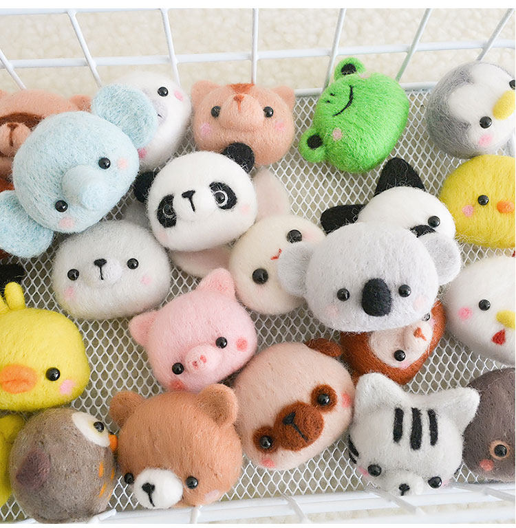 扎扎乐羊毛毡戳戳乐 娃娃手工diy玩偶自制兔子挂件新手入门材料包