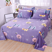 Winter milk velvet flannel sheet single piece suede coral velvet thickened plush double quilt single 1 5 meters single