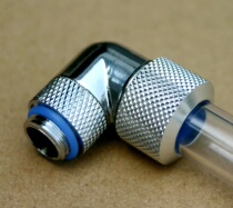 ANTI-RELEASE TYPE 14MM WATER-COOLED HARD TUBE ROTATING ELBOW 90 DEGREE ROTATING QUICK-TWIST ELBOW P N:TUB-HD90-14MM