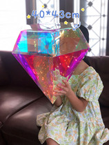 Childrens Festival Gift Toy Bling Sparkling Diamond Rabbit Hallucinoid Lantern Festival Decorative Lanterns for Mid-Autumn Festival