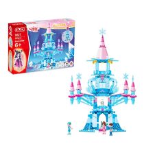 Goody 9026 Elf Dream Ye Luoli Dream Castle Boys and Girls Assembled Small Particle Building Blocks Toy Holiday Gift