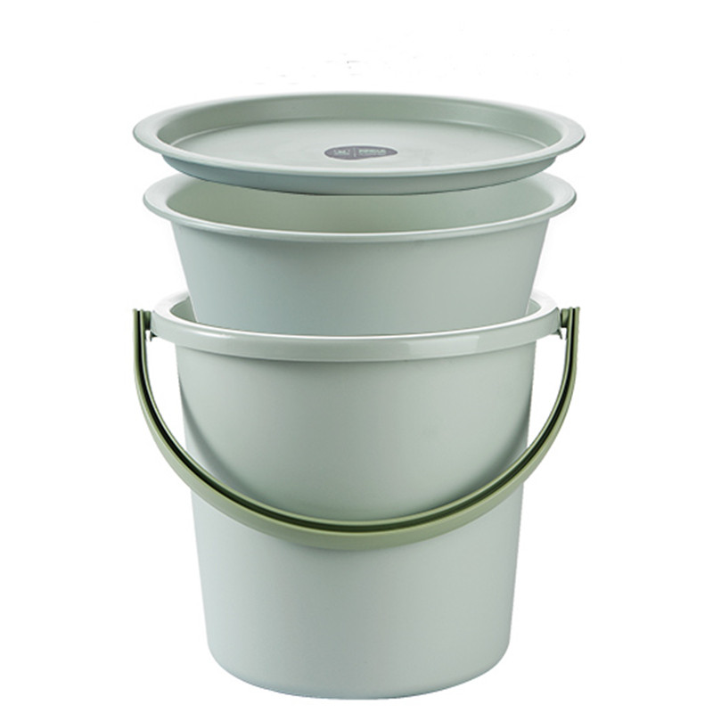 带盖塑料水桶脸盆套装宿舍洗澡桶