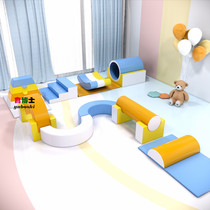 Early Education Center Software Combined Kindergarten Sensory Training Equipment Children Indoor Large Small Soft Bag Climbing and Skating Toys