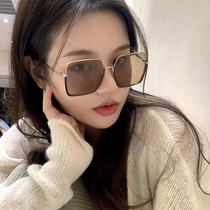 Sunglasses Womens High Sensation ins2022 New Tidal Round Face Display small Han version Anti-UV glare Sun glasses Female