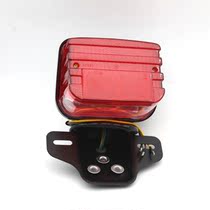 Motorcycle platinum generation CG125 old imported flower cat silver cat 125 rear taillight brake light assembly 12V