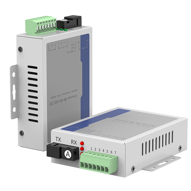 hualixin three-in-one rs232/422/485 serial port data industrial control optical cat optical transceiver data to fiber optic extender pair