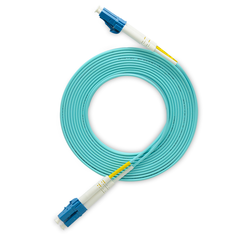hua lixin 3 meters 10g om4 multimode dual-core lc-lc fiber jumper carrier-grade fiber optic cable a pair of pigtails