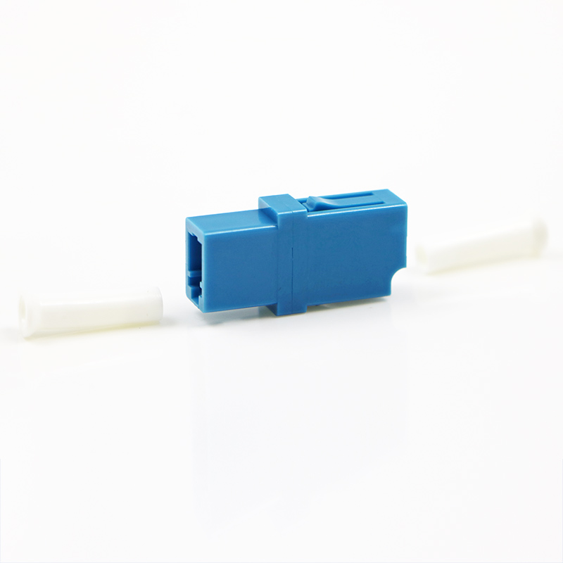hua lixin fiber optic coupler lc-lc simplex flange carrier grade connector lc fiber adapter