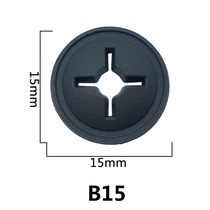 Factory Spot Diameter 15mm Full Black Headphones Holes Silicone Gel Plastic Ear Machine Wire Holes