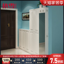 Shoe cabinet Simple modern foyer cabinet Simple economical space-saving household door ultra-thin multi-function porch European style