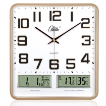 Kangba Silk watch Luminous silent wall clock Modern simple living room electronic clock Quartz clock Bedroom household wall clock