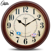 Kangba Silk European silent retro wall clock Living room bedroom clock Modern clock hanging watch Quartz clock table clock