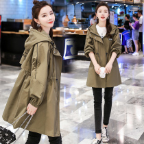 Fall Wind Jersey Woman Mid-Length 2021 New Loose Casual Cotton Clothing Overalls Lady Conspicute Plus Suede Jacket Spring