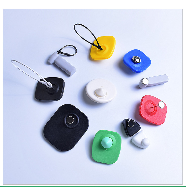 服装防盗扣超市防盗扣衣服防盗扣防盗硬标签黑色白色大方安检门磁