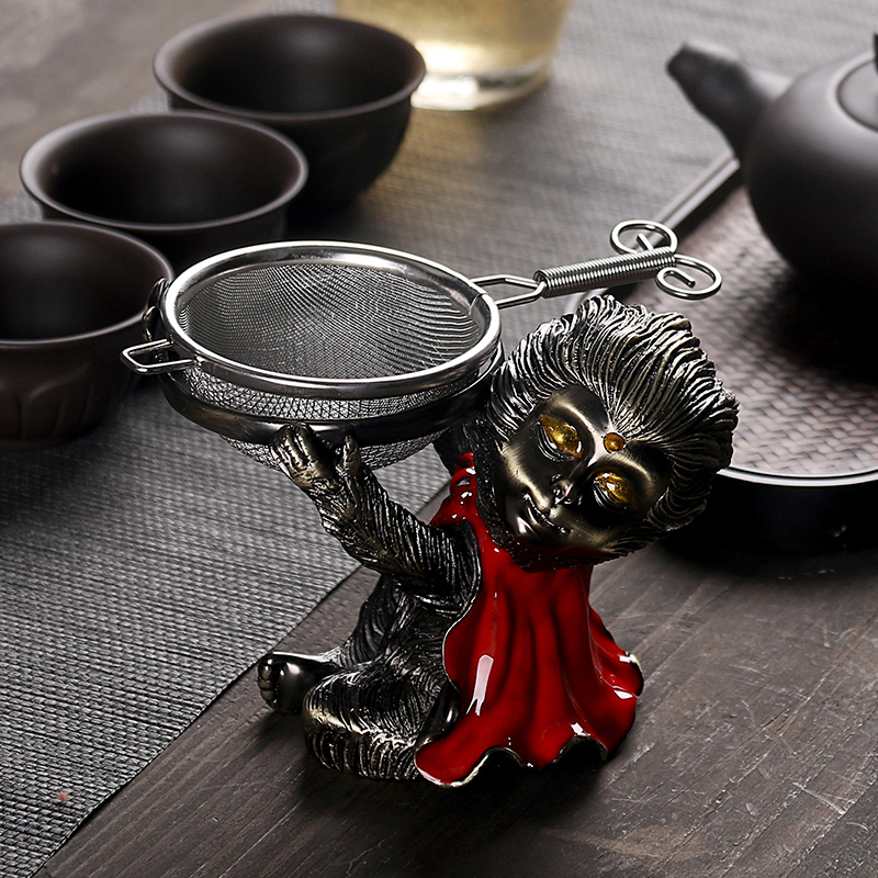 Really creative wukong was cooper) tea pet kung fu tea tea accessories Monkey King tea strainer