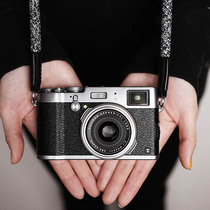 HA two-color mountaineering rope Camera strap oblique cross back leather shoulder strap Leica Fuji Sony micro SLR lanyard