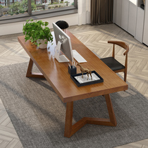American solid wood computer desk desktop simple modern desk home simple writing learning table bedroom desk