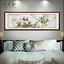 Chinese painting Modern simple new Chinese style Gongbi flowers and birds painting Living room sofa background wall hanging painting Bedroom bedside decoration painting