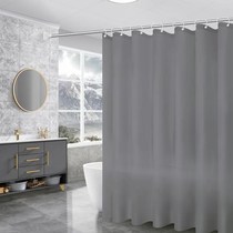 bath-curtain toilet thickened plastic waterproof and mildew-proof curtain subbathroom partition cloth curtain door curtain window hanging curtain free of punch