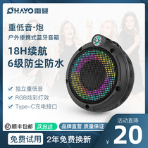 Redden S3 Bluetooth audio heavy subwoofer super volume waterproof home outdoor portable riding car wireless mini small plug-in card 3D surround mobile phone speaker small steel gun