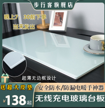 Large tempered glass electric heating plate Heating desk pad Office heating pad Student writing pad Hand warm treasure heating plate
