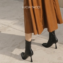 LUCIA TACCI (original designer of Yuan Yawi) sheepskin stretch boots