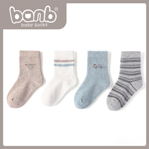 Bambi childrens socks for men and women in the spring and autumn cotton thin new newborn baby cute baby loose socks