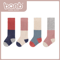 Bambi spring and autumn winter baby long leg socks cotton baby loose mouth high tube new born child Korean pile socks