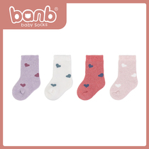 Bambi baby socks spring autumn and winter cotton thickened 0-3 months baby newborn baby loose bone stockings cute 1 year old