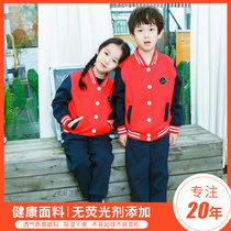 Kindergarten Garden Clothing Spring Autumn Clothing Childrens School Uniform Suit Autumn And Winter Style Elementary School Children Sports Wind Class Clothing Three Sets Customized