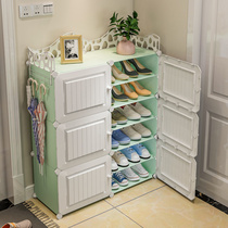 Shoe rack Easy doorway Home Good-looking Net Red God Ware Economy Type Multilayer Dust Shelf Shoes Cabinet Contained
