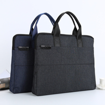 Briefcase mens portable business bag Oxford cloth simple Conference bag three-dimensional A4 business bag large capacity onte mens bag