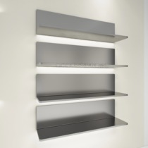 Clothing store wall shoe and bag rack stainless steel multi-layer shoe rack display rack bag accessories shelf display display props